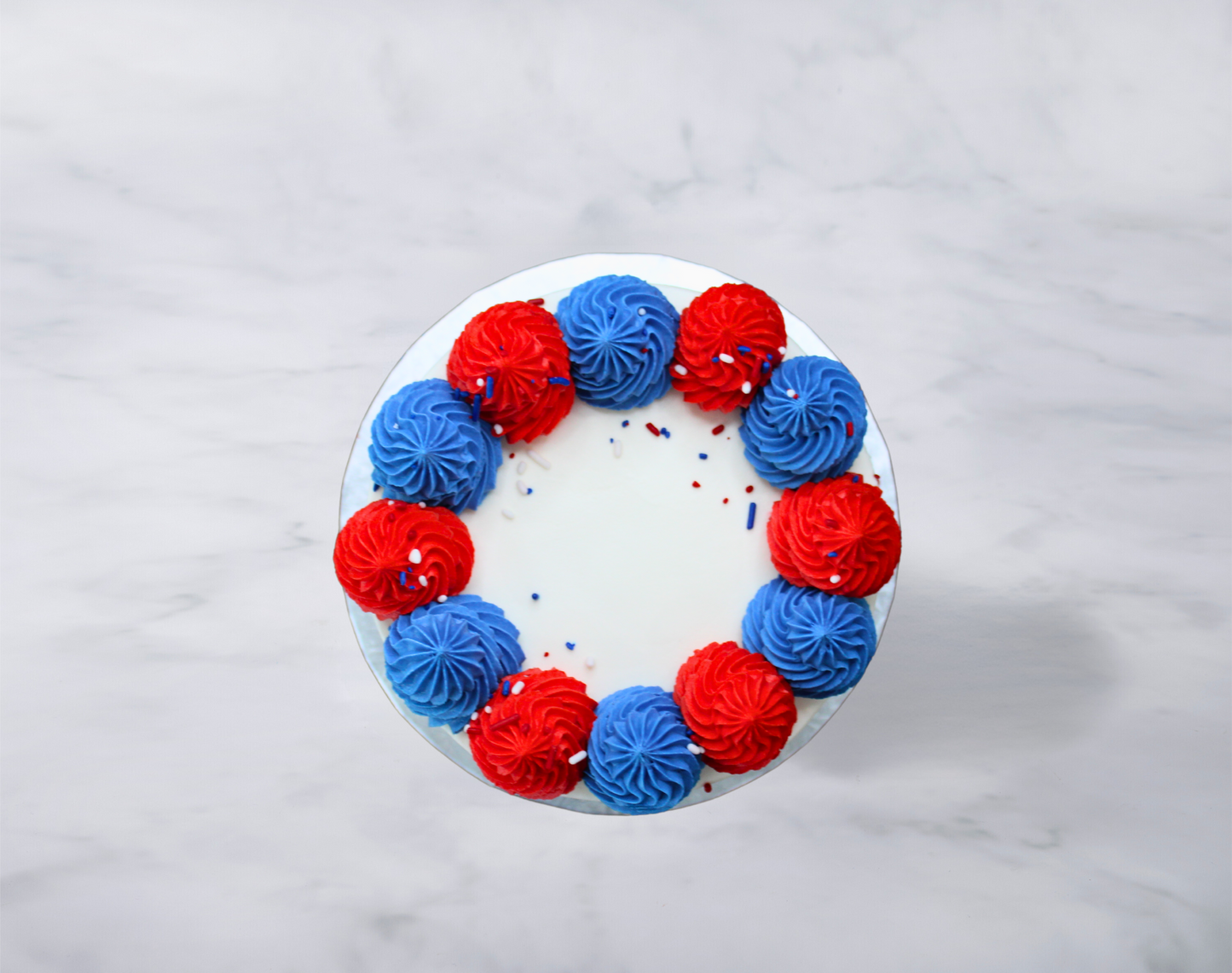 Red White and Blue Cake