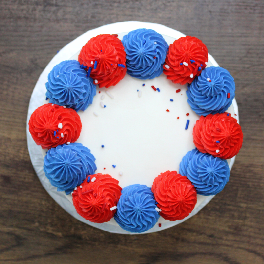 Red White and Blue Cake