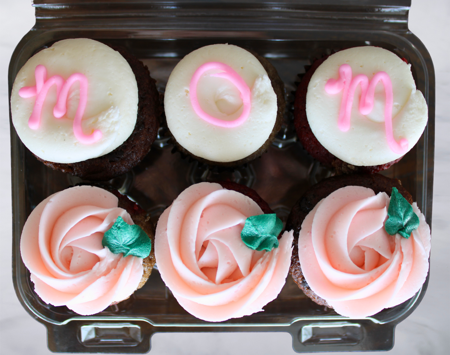 Mother's Day 6 pack cupcake box