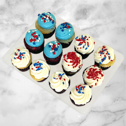 July 4th cupcake 12 pack