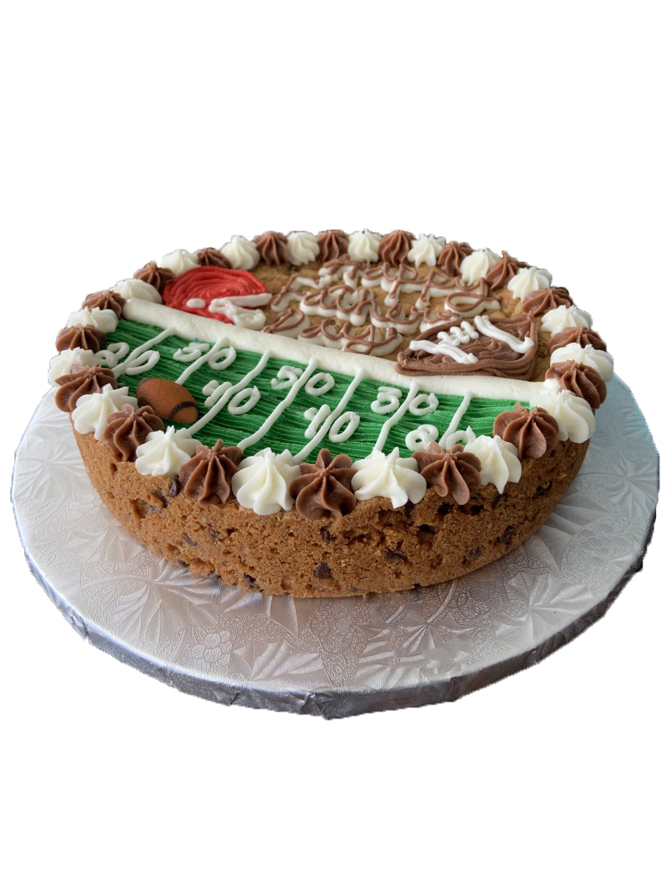 football cookie cake