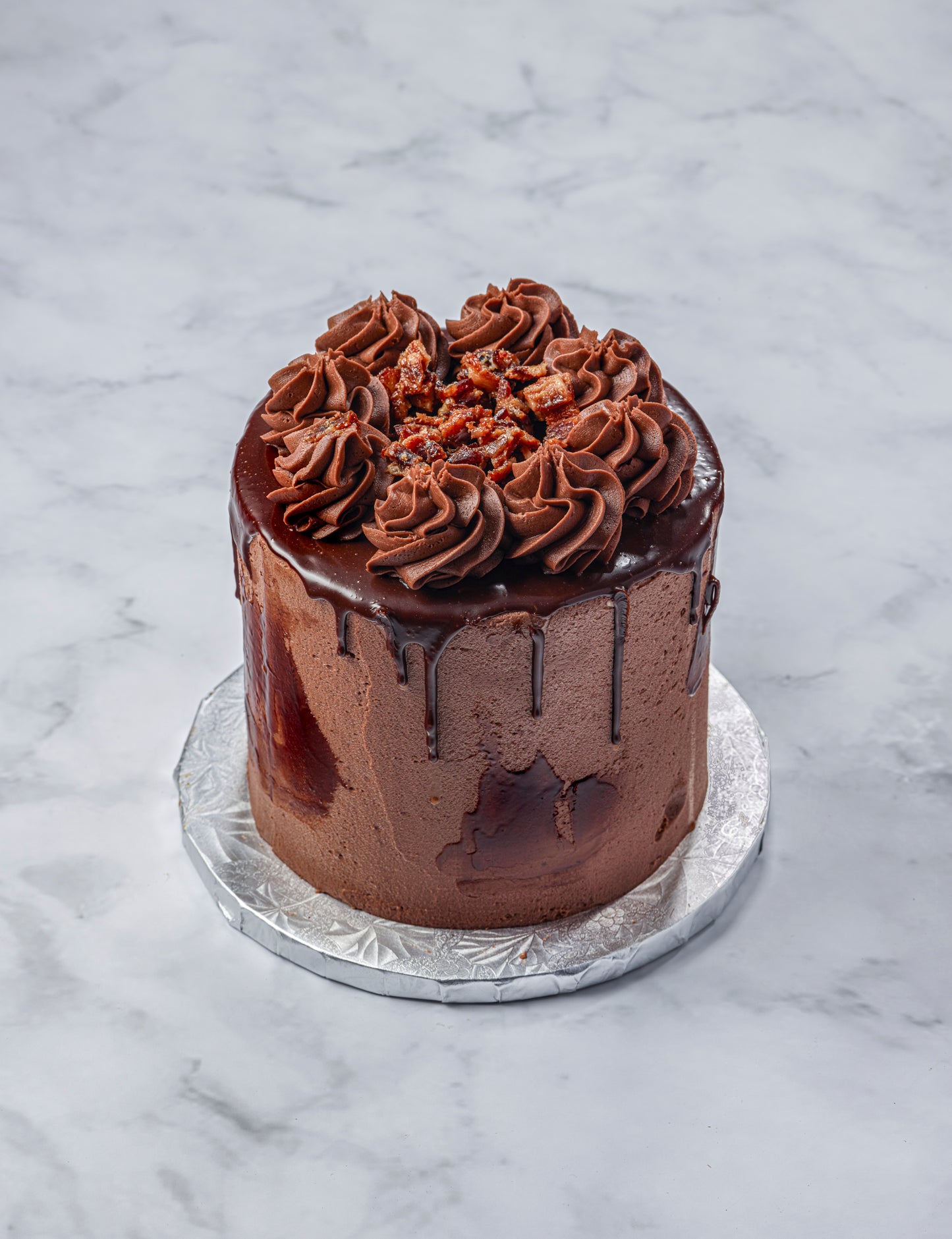 Bourbon bacon chocolate cake