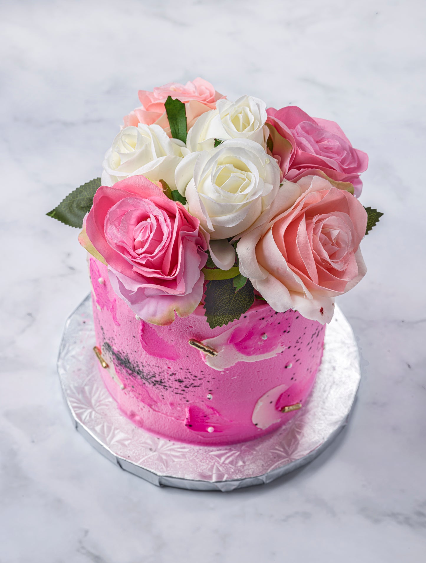 Valentine's painted lady cake