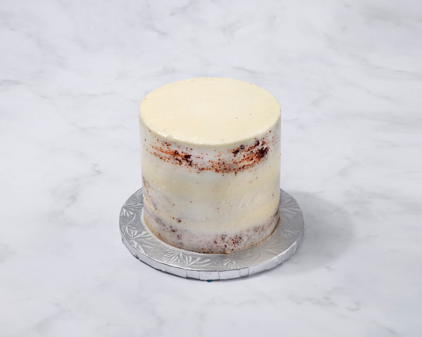 semi scraped naked cake