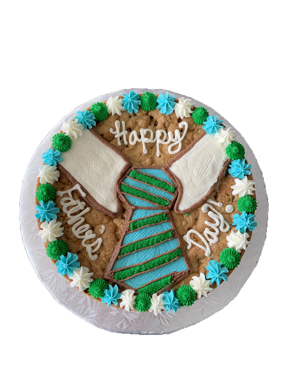 tie cookie cake