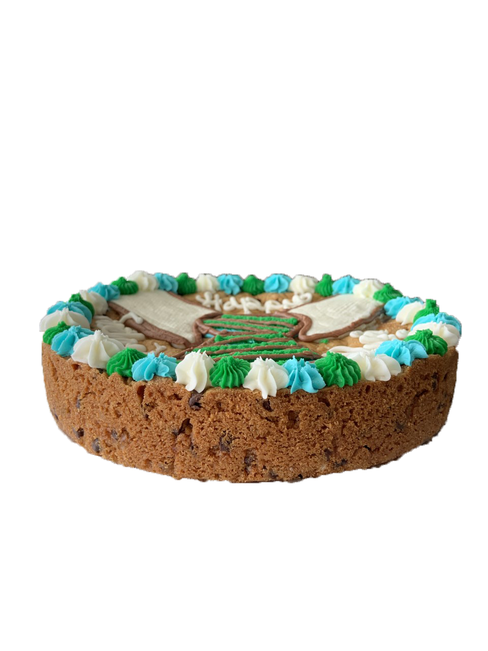 tie cookie cake