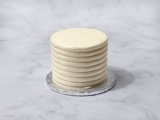 thick striped textured cake