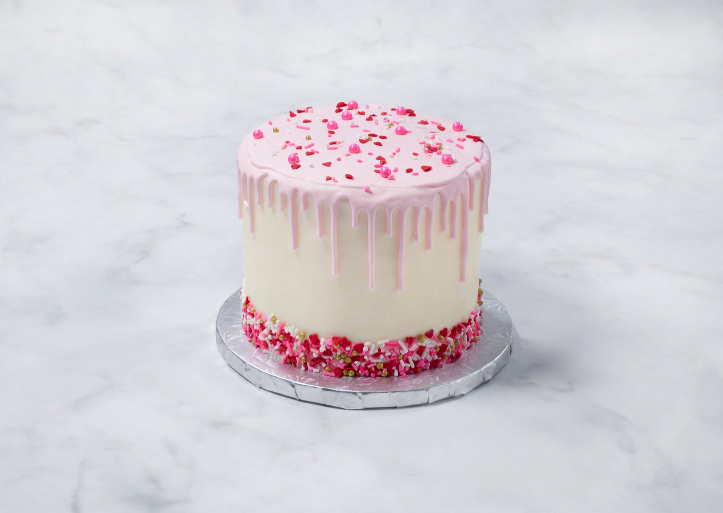 Valentines Drip Cake