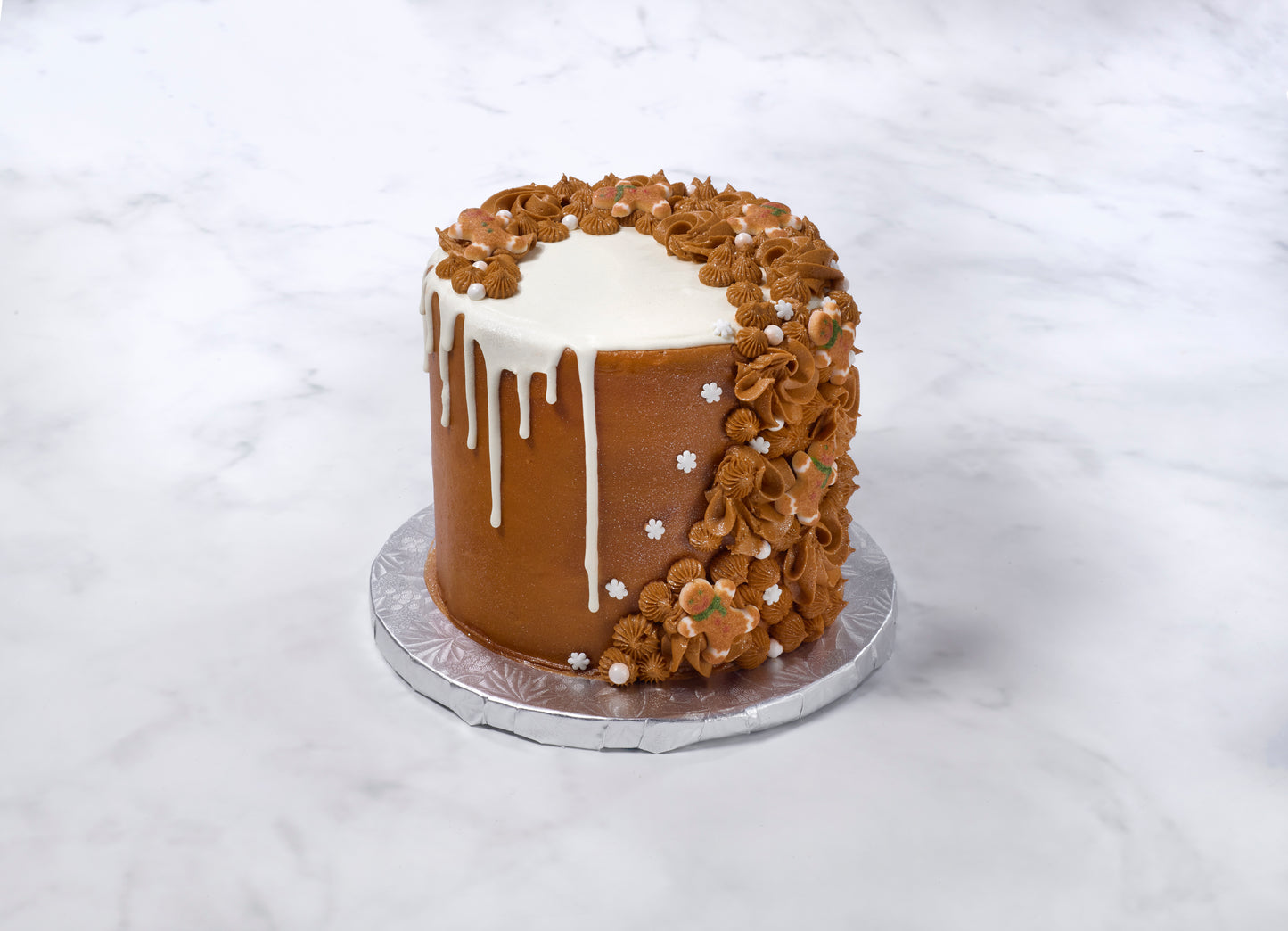 Christmas gingerbread man cake