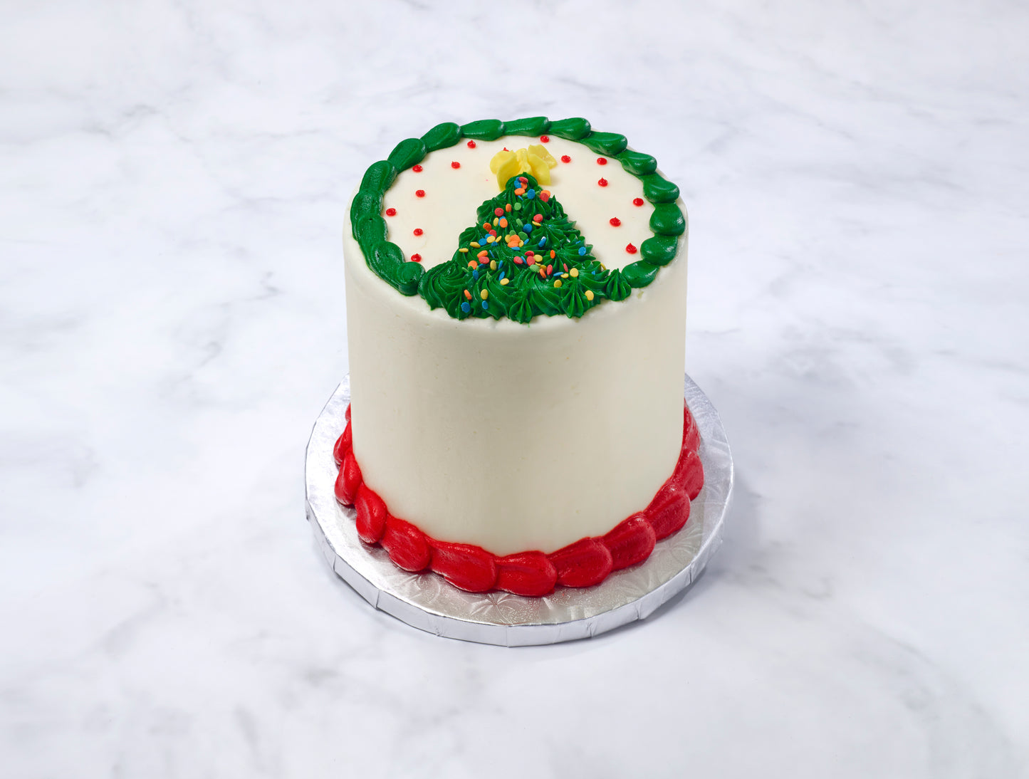 Classic Christmas tree cake