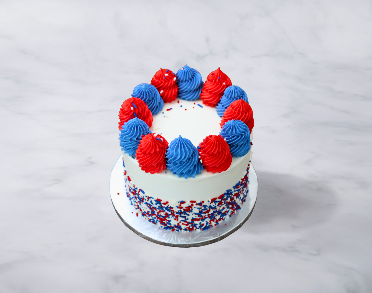 Red White and Blue Cake