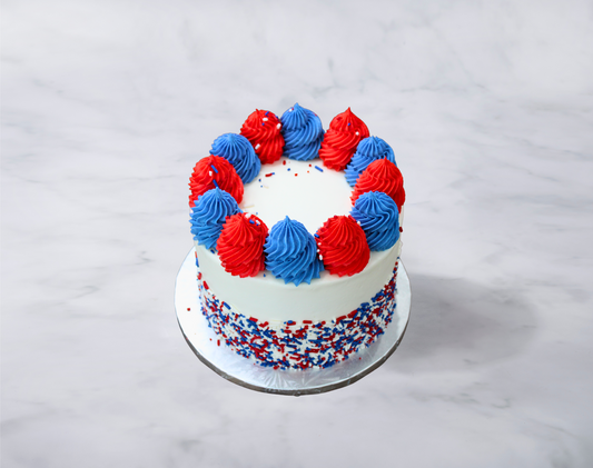 Red White and Blue Cake