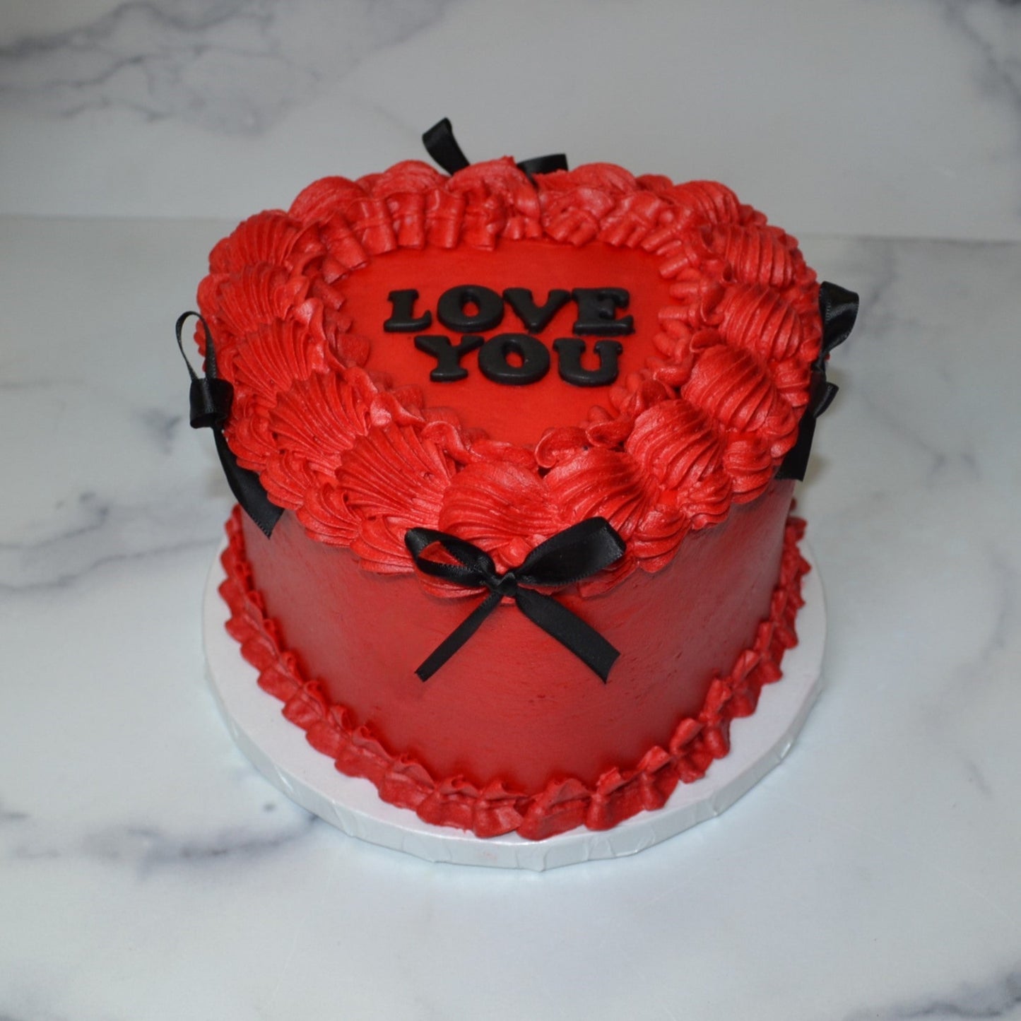 Red Love Valentine's cake