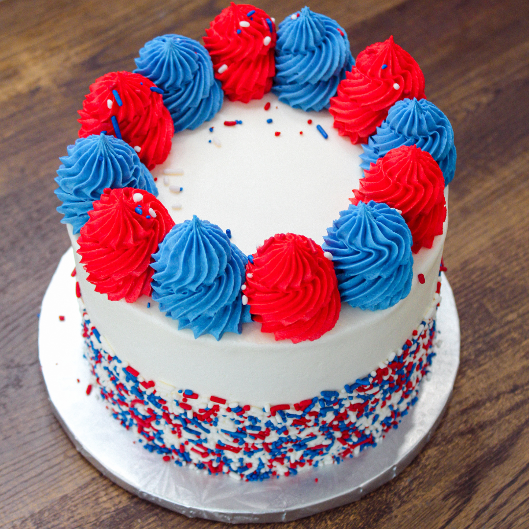Red White and Blue Cake
