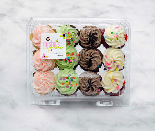 custom box 12 mini cupcakes