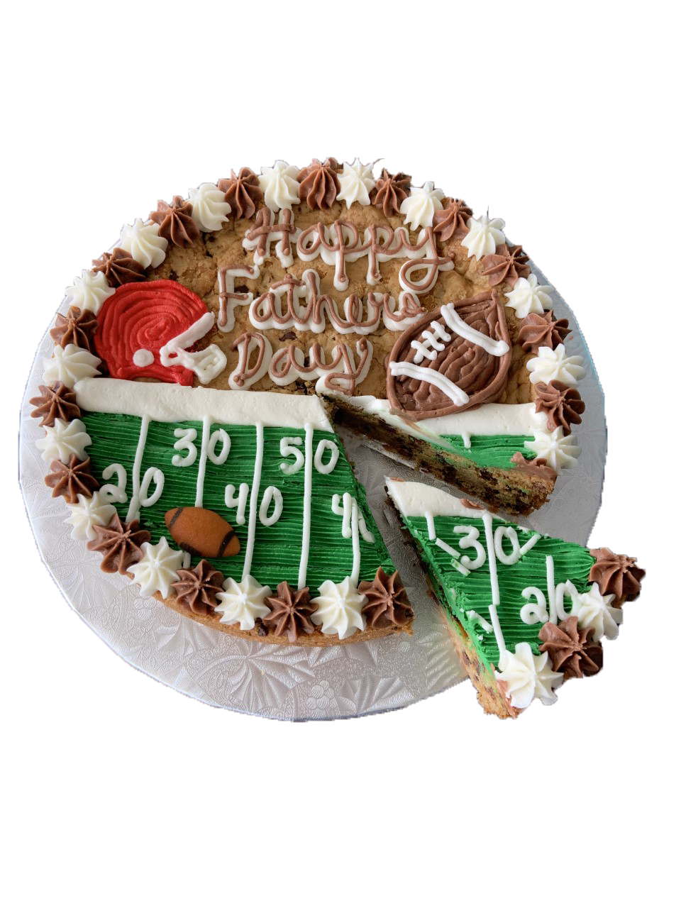 football cookie cake
