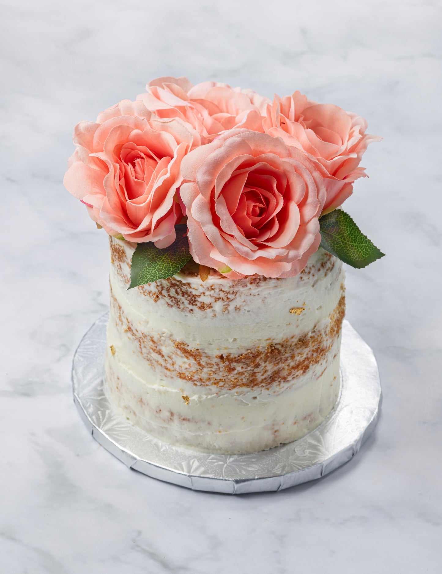 Floral Semi-Naked Cake