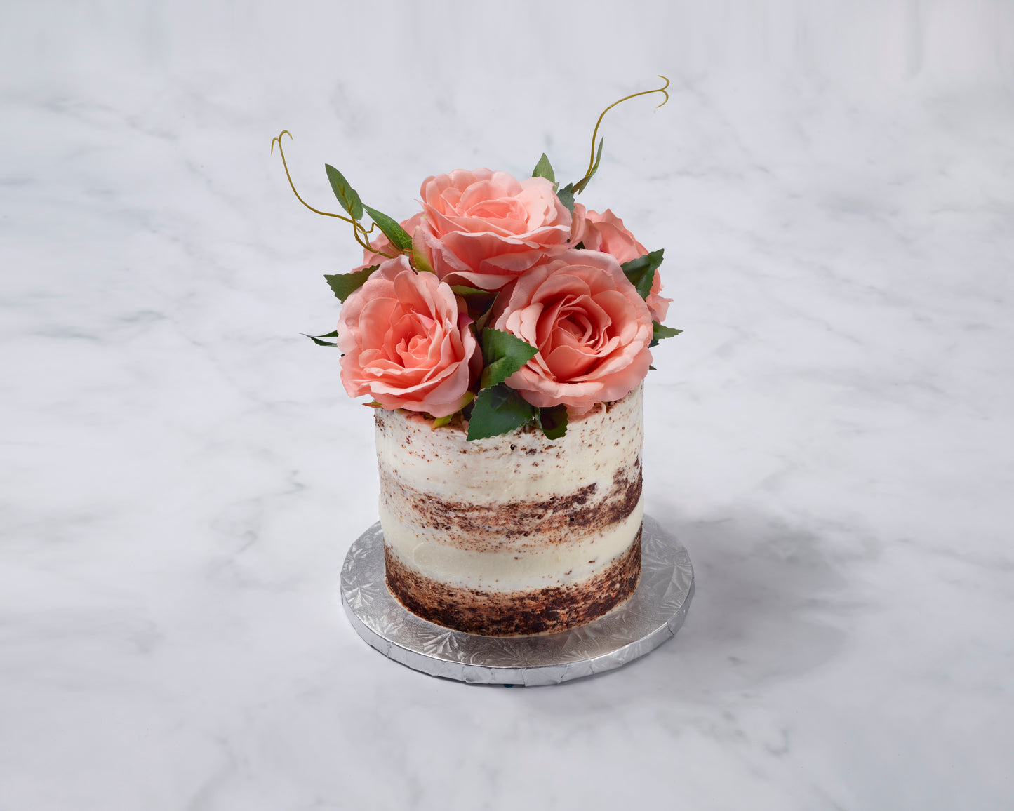 Floral Semi-Naked Cake