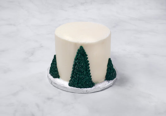 Christmas trees cake