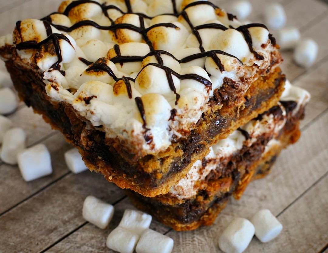 cookie dough s'mores brownie