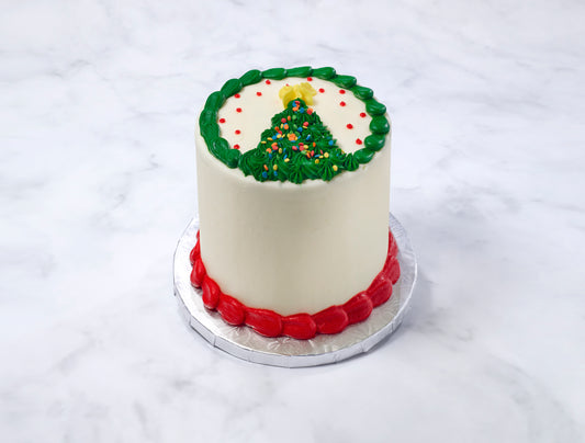 Classic Christmas tree cake