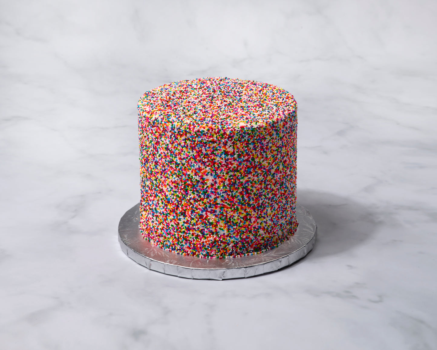 Festive sprinkle cake